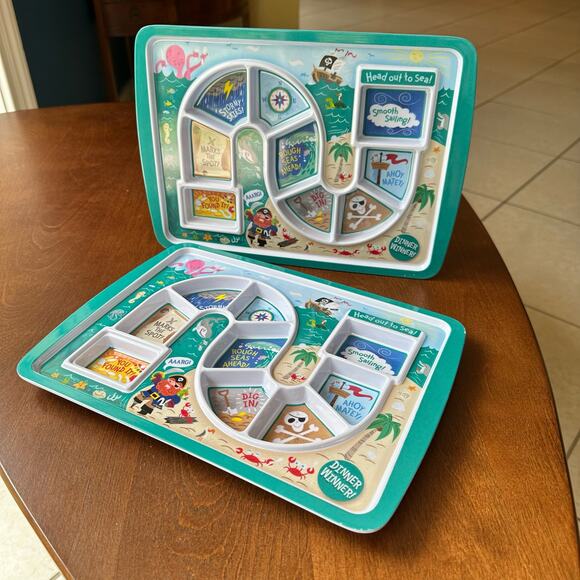 Fred's Dinner Winner Kids Meal Food Trays Pirate - Picture 3 of 13